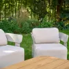 Hot Selling Outdoor Furniture Set Waterproof Patio Garden Sofa Set Teak Wood Beach Modern Outdoor Furniture Sofa Set