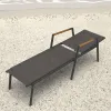 Hotel Balcony Aluminium Sun Bed Outdoor Furniture Patio Chaise Lounge Sunbed Beach Lounge Chairs for Poolside