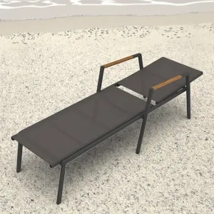 Hotel Balcony Aluminium Sun Bed Outdoor Furniture Patio Chaise Lounge Sunbed Beach Lounge Chairs for Poolside