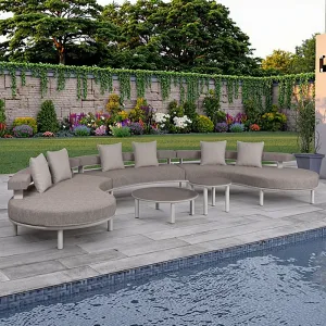 Kawana Popular Design Modern Premium Aluminium Luxury Outdoor Furniture Sofa Set for Patio