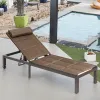 Large Outdoor Chaise Lounge Patio Lounge Chair Pool Sun Lounger for Beach
