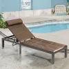 Large Outdoor Chaise Lounge Patio Lounge Chair Pool Sun Lounger for Beach