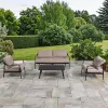 Leo Luxury Modern Aluminum Table and Sofa Outdoor Furniture Set Garden Sofa Set for Outdoor