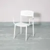 Luxury Balcony Patio Furniture Outdoor Garden Aluminum Dining Chairs for Restaurant