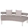 Luxury Contemporary Aluminium Garden Sofa Set Elegant Modern for Balcony Patio Furniture Outdoor Weather-Resistant