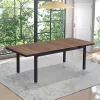 Luxury Furniture Aluminum Auto-extension Dining Table for Patio Garden