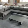 Luxury Modern Aluminum Garden Sofas Set Patio Furniture Lounge for Balcony Villa Courtyard