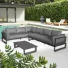 Luxury Modern Aluminum Garden Sofas Set Patio Furniture Set for Outdoor Balcony Villa Courtyard Hotel