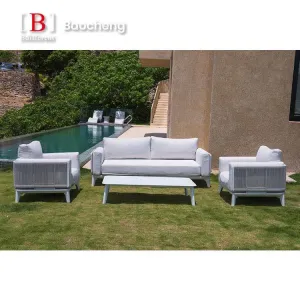 Luxury Modern Design Outdoor Aluminum Furniture Set for Hotel Gardens and Dining Courtyards Garden Outdoor Sofa Set