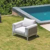 Luxury Modern Design Outdoor Aluminum Furniture Set for Hotel Gardens and Dining Courtyards Garden Outdoor Sofa Set