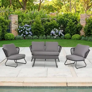 Luxury Modern Design Outdoor Patio Furniture Set All Weather Garden Sofa Set