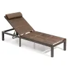 Luxury Modern Metal Patio Outdoor Lounge Furniture Sun Recliner Sun Lounger With Wheels for Pool Beach for Hotels and Gardens
