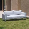 Luxury Modern Outdoor Aluminum Dining Set Durable Garden Metal Waterproof Sofa for Courtyard