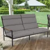 Luxury Modern Outdoor Aluminum Furniture Weather-Resistant Contemporary European Design Garden Patio Sofa Sets