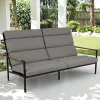 Luxury Modern Outdoor Aluminum Furniture Weather-Resistant Contemporary European Design Garden Patio Sofa Sets