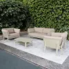 Luxury Modern Outdoor Aluminum Hotel Garden Furniture Luxury Outdoor Patio Sofa Sets