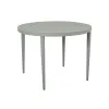 Luxury Modern Outdoor Patio Dining Table Convertible Round Furniture for Courtyard Use