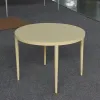 Luxury Modern Outdoor Patio Dining Table Convertible Round Furniture for Courtyard Use