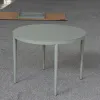 Luxury Modern Outdoor Patio Dining Table Convertible Round Furniture for Courtyard Use