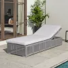 Luxury Modern Waterproof Rattan Wicker Garden Lounge Set High-Durable Outdoor Beach Pool Sun Loungers for Courtyard Hotel