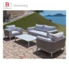 Luxury New Style Beach Furniture Cane Waterproof Outdoor Sofa Set Hotel Patio Club Swimming Poolside Sofa Set