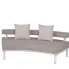 Luxury Outdoor Aluminium Garden Chair and Table Set Elegant Balcony Patio Furniture with Hospitality Table