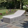 Luxury Waterproof Rattan Wicker Garden Lounge Set High-Durable Outdoor Beach Pool Sun Loungers for Courtyard Hotel