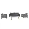MOSS Best Seller Rattan Wicker Garden Sofa Set Outdoor Rattan Wicker Terrace Furniture for Balcony