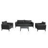 MOSS Best Seller Rattan Wicker Garden Sofa Set Outdoor Rattan Wicker Terrace Furniture for Balcony