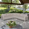 MOSS Corner Modern Luxury Garden Furniture Patio Sofa Set Rattan Outdoor Corner Sofa