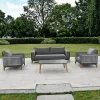 MOSS All-Weather Modern Rattan Wicker Outdoor Sofa Set for Patio Garden Villa Courtyard