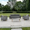 MOSS All Weather Modern Rattan Wicker Outdoor Sofa Set Patio Garden Villa Courtyard