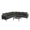 MOSS Hot Sale Modern Garden Hotel Rattan Outdoor Corner Sofa Luxury Garden Sets Hotel Outdoor Furniture Set