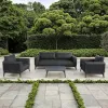 MOSS Luxury Customized Large Outdoor Garden Sofa Set Waterproof Rattan Patio Furniture Set Wicker Sofa