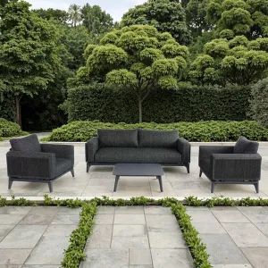 MOSS Luxury Customized Large Outdoor Garden Sofa Set Waterproof Rattan Patio Furniture Set Wicker Sofa
