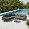 MOSS Luxury Outdoor Furniture Aluminum Garden Patio Outdoor Corner Sofa Set