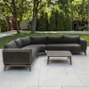 MOSS Luxury Outdoor Furniture Aluminum Garden Patio Outdoor Corner Sofa Set