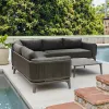 MOSS Luxury Outdoor Furniture Aluminum Garden Patio Outdoor Corner Sofa Set