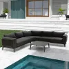 MOSS Modern Luxury Outdoor Furniture Aluminum Garden Patio Outdoor Corner Sofa Set