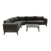 MOSS Modern Luxury Outdoor Furniture Aluminum Garden Patio Outdoor Corner Sofa Set