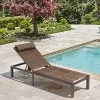 Metal Patio Outdoor Lounge Furniture Sun Recliner Sun Lounger Wheels for Pool Beach Hotels Gardens Leisure Style