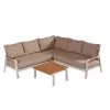 Mili Hot Sale Luxury Outdoor Garden Furniture Sofa Set Patio Aluminum Sofa Waterproof Sun Protection