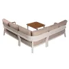 Mili Hot Sale Luxury Outdoor Garden Furniture Sofa Set Patio Aluminum Sofa Waterproof Sun Protection