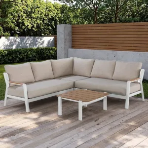 Mili Modern Design Outdoor Furniture Luxury Leisure Patio Sofa Set with Waterproof Sun Protection Teak Garden Sofa Set