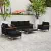 Mishra Patio Furniture Balcony Luxury Aluminum 6-piece Garden Sofas Set for Outdoor