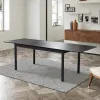 Modern Comfortable Gray Garden Outdoor Sectional Extendable Aluminum Dinning Table