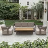Modern Contemporary Outdoor Solid Sofa Set Garden Patio Furniture Outdoor Solid Sofa Set for Leisure Villas