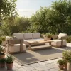 Modern Contemporary Outdoor Solid Sofa Set Garden Patio Furniture Outdoor Solid Sofa Set for Leisure Villas