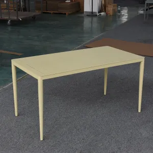 Modern Convertible Aluminum Patio Dining Table Outdoor Garden Furniture for Courtyard Use