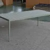 Modern Convertible Aluminum Patio Dining Table Outdoor Garden Furniture for Courtyard Use